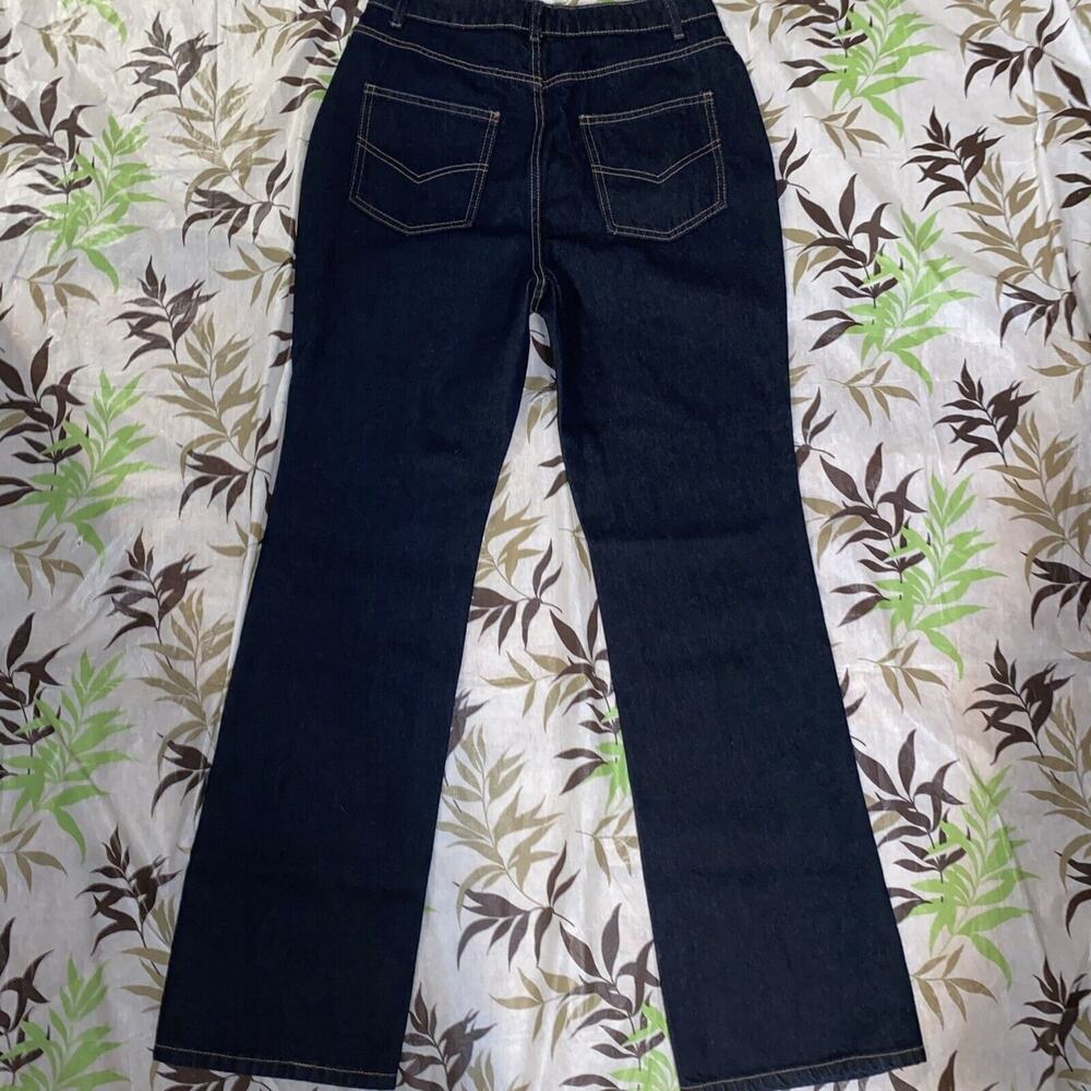 Future Collective Reese Blutstein Women's High-Rise Flare Denim Pants Size 8
